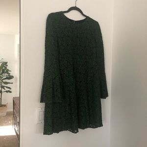 Green Bell Sleeve Zara Dress